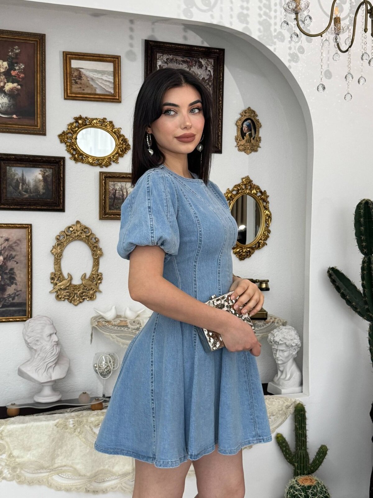 Viva Denim Elbise