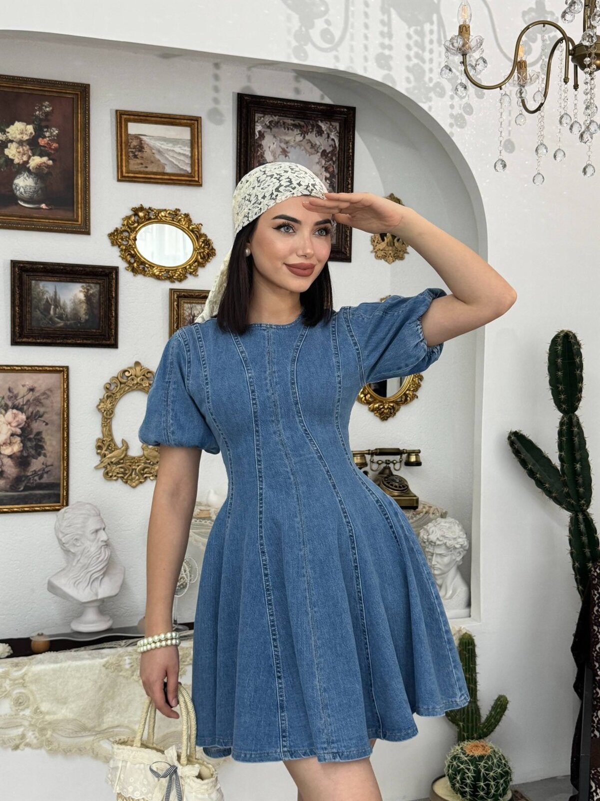 Viva Denim Elbise