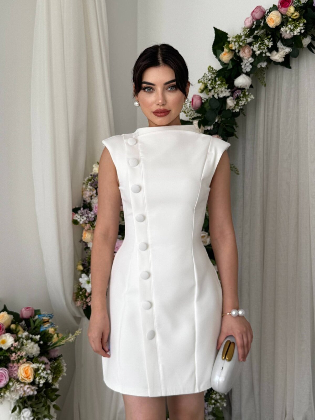 Rochie Xaes cu detalii nasturi