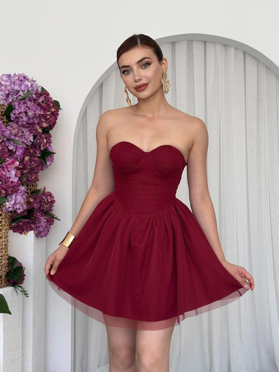 Rochie fără bretele Xoxa