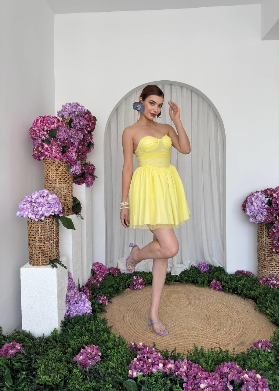 Rochie fără bretele Xoxa