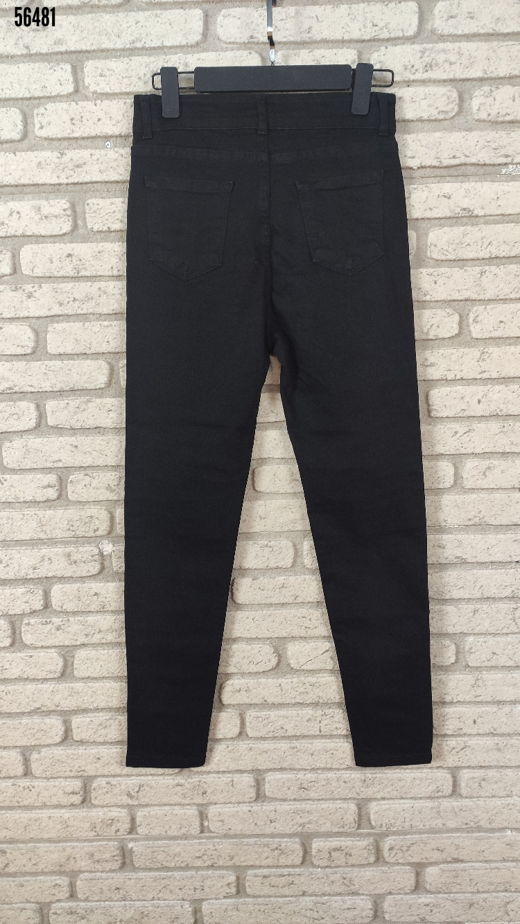 Blugi din denim legendari cu talie înaltă, elastici, antracit, 92cm, 38180