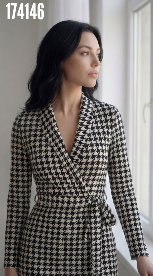 Rochie mini pentru femei, cu mânecă lungă, decolteu petrecut și curea, model 38313