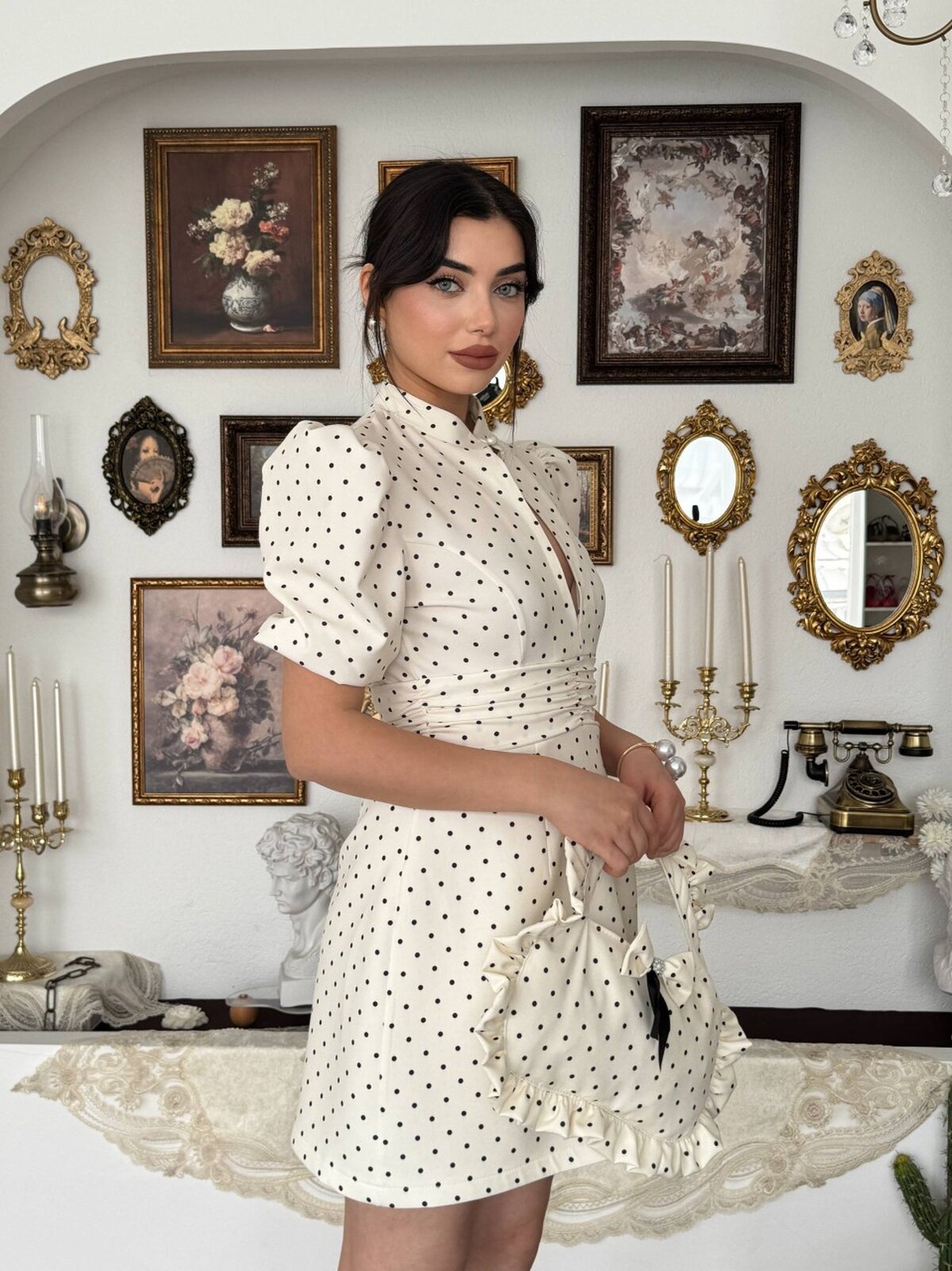Yues Cut Out Detaylı Elbise