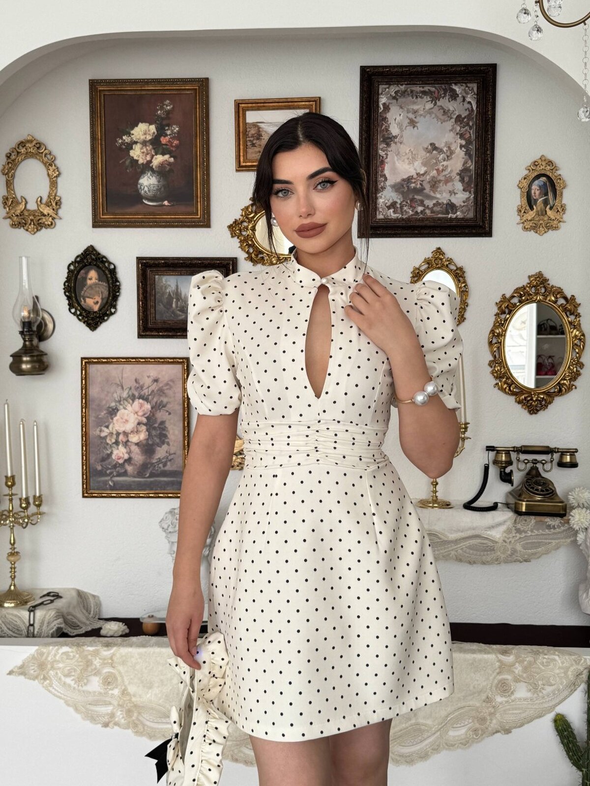Yues Cut Out Detaylı Elbise