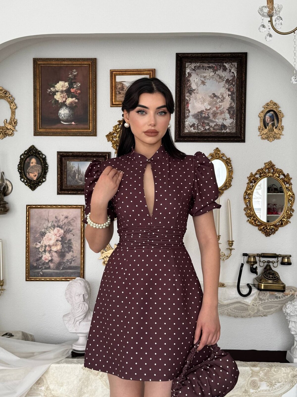 Yues Cut Out Detaylı Elbise