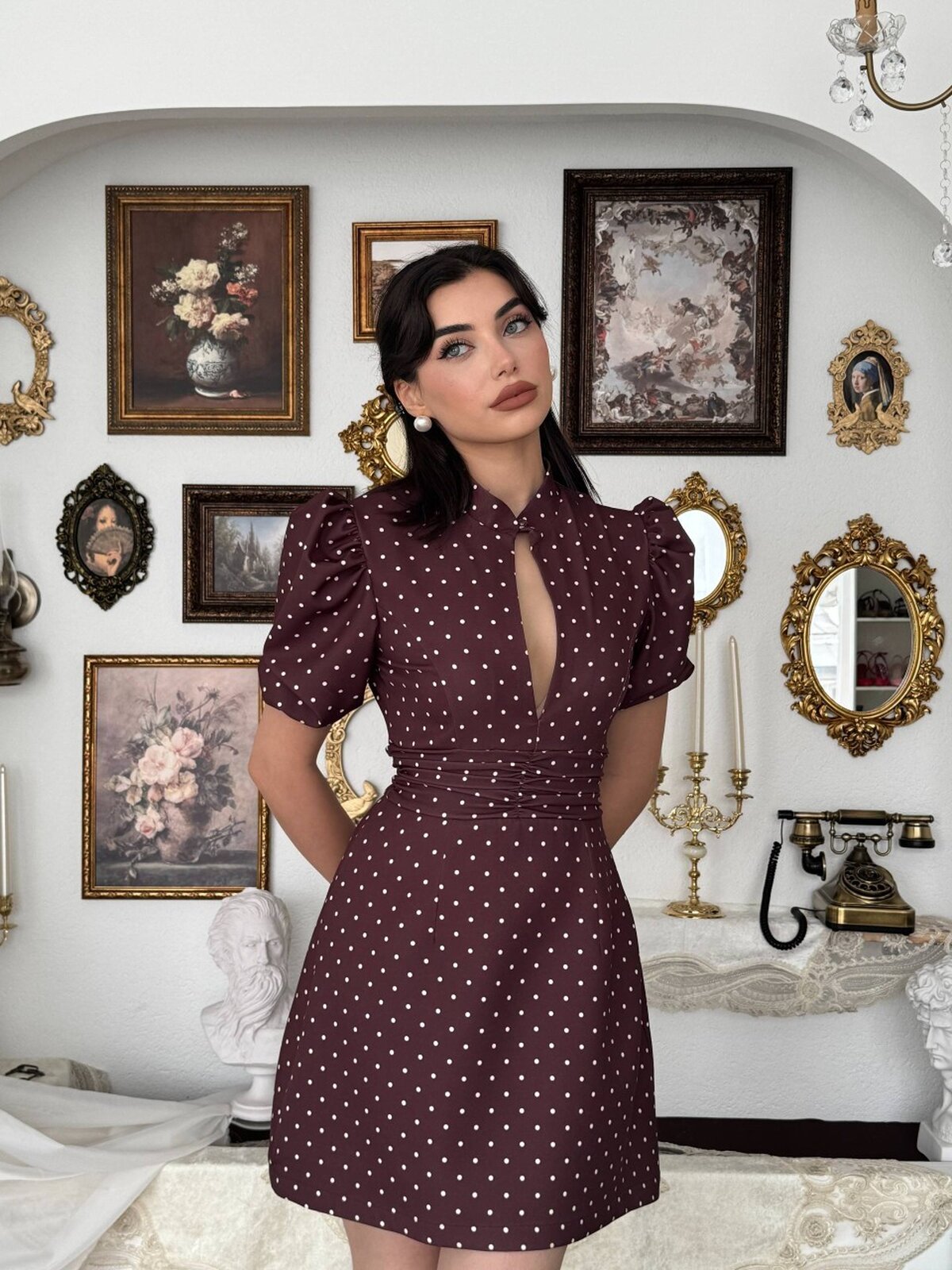 Yues Cut Out Detaylı Elbise