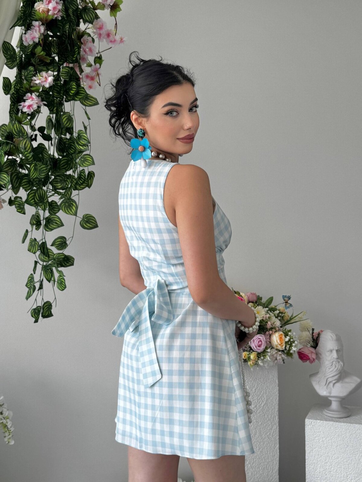 Rochie Yujas cu detalii de legare