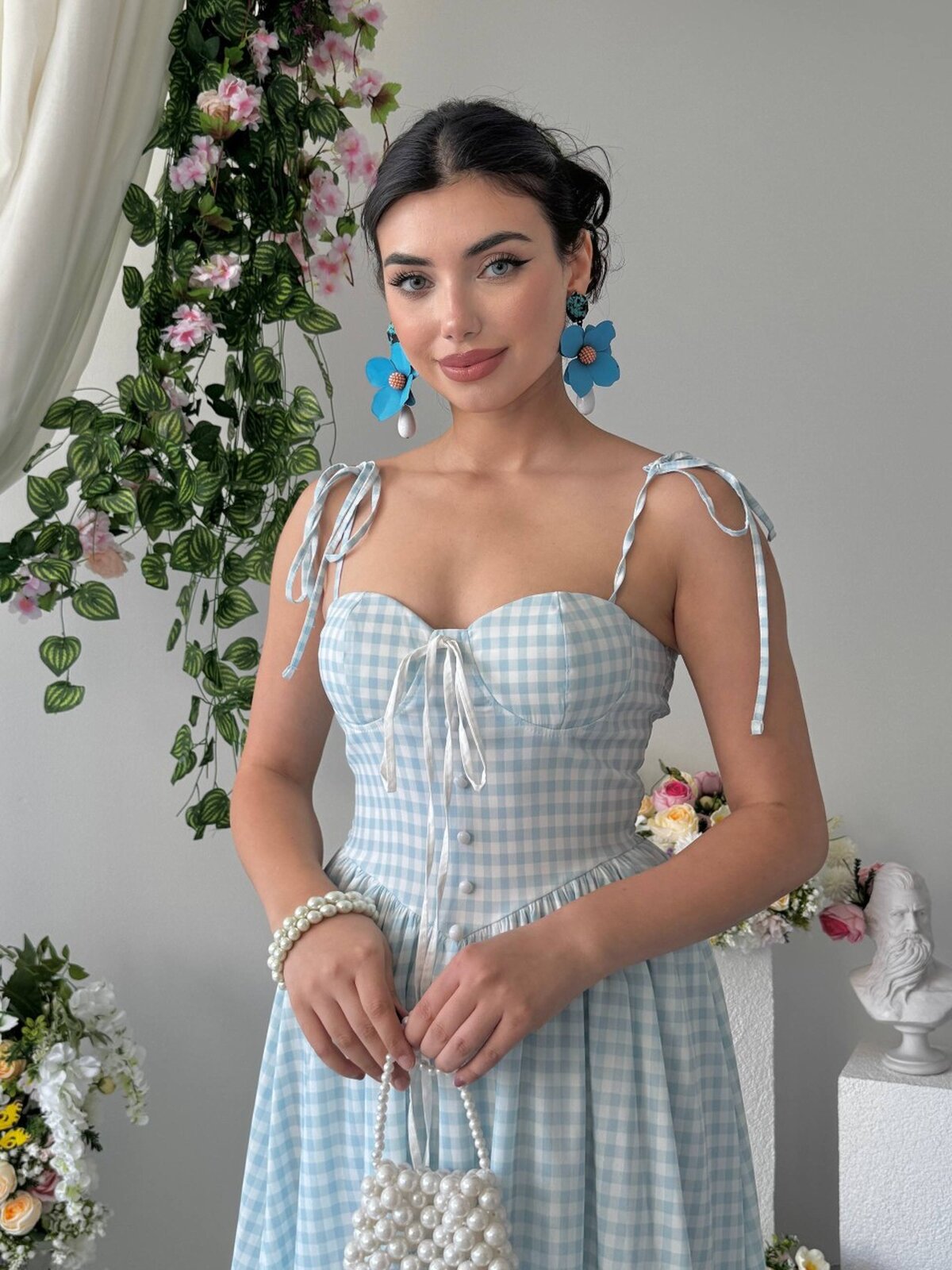 Yumak İp Askılı Elbise