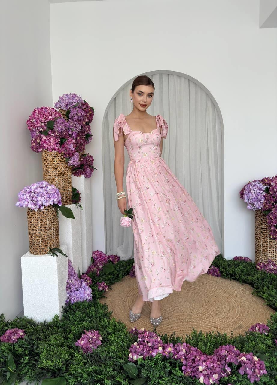 Rochie cu umeri legați Yunn