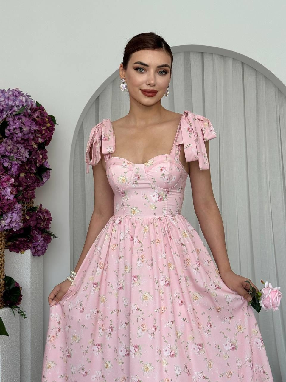 Rochie cu umeri legați Yunn