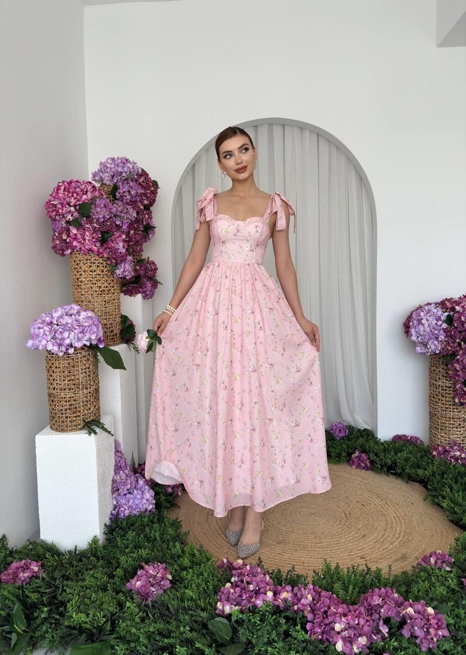 Rochie cu umeri legați Yunn