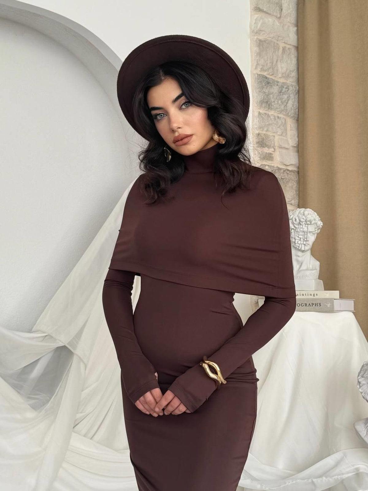 Zaria Pelerin Elbise