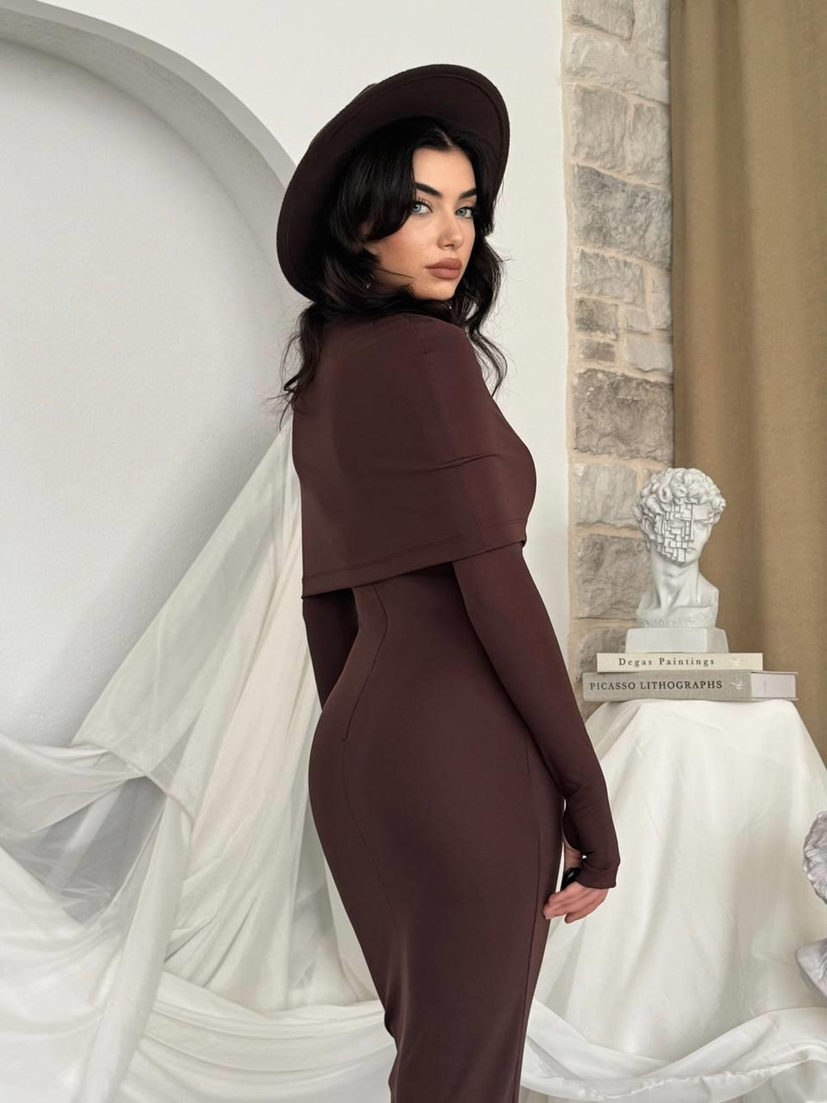 Zaria Pelerin Elbise