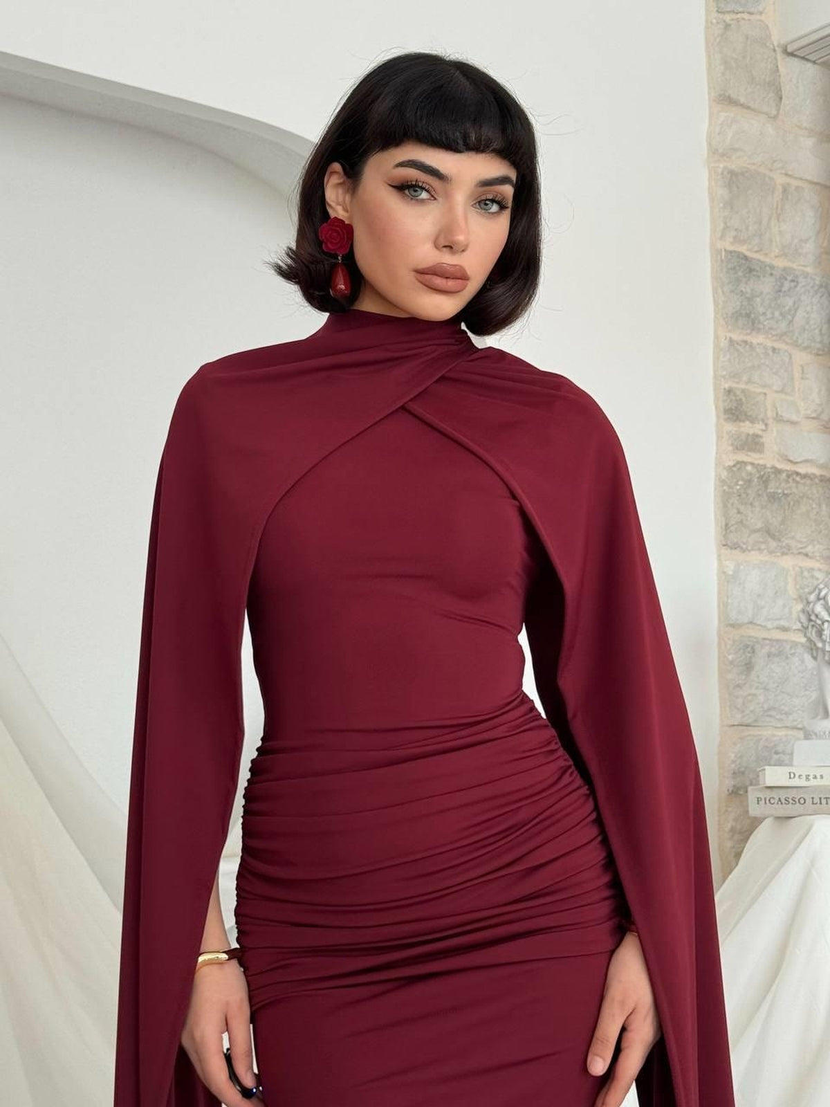 Rochie cu pelerină Zeyna