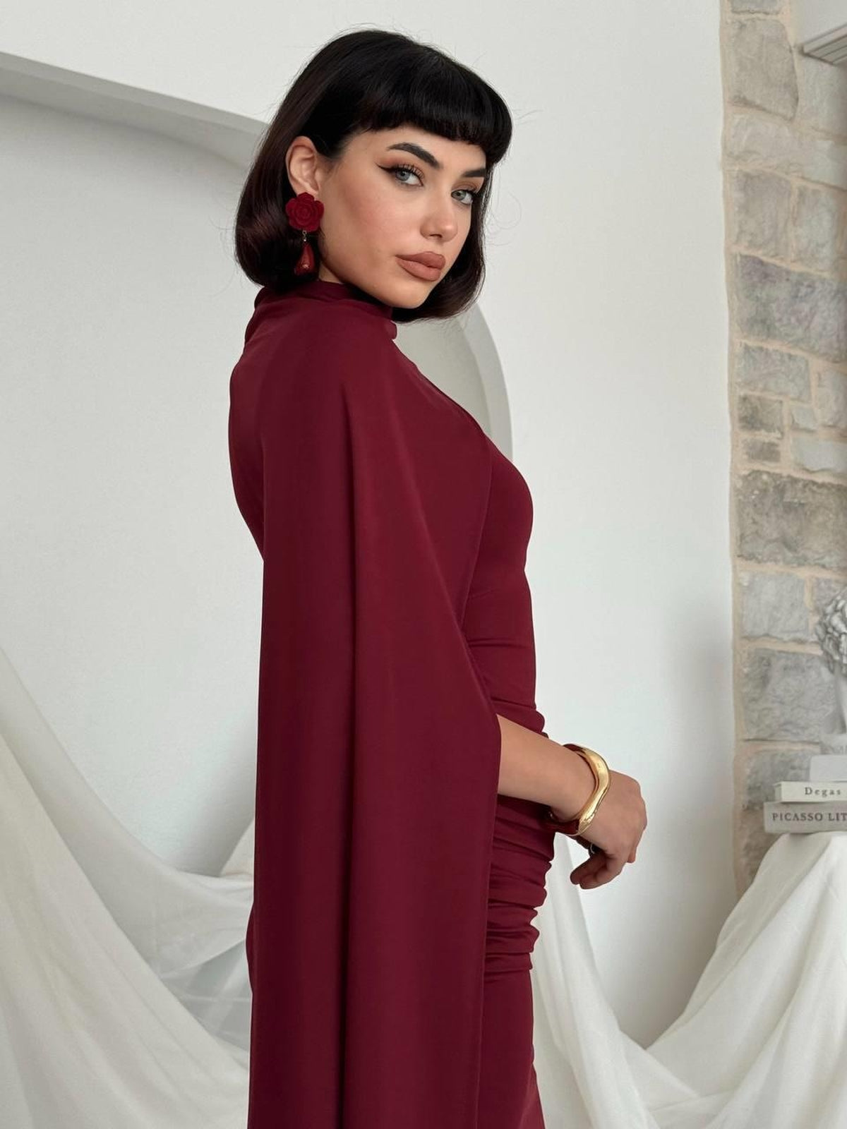 Rochie cu pelerină Zeyna