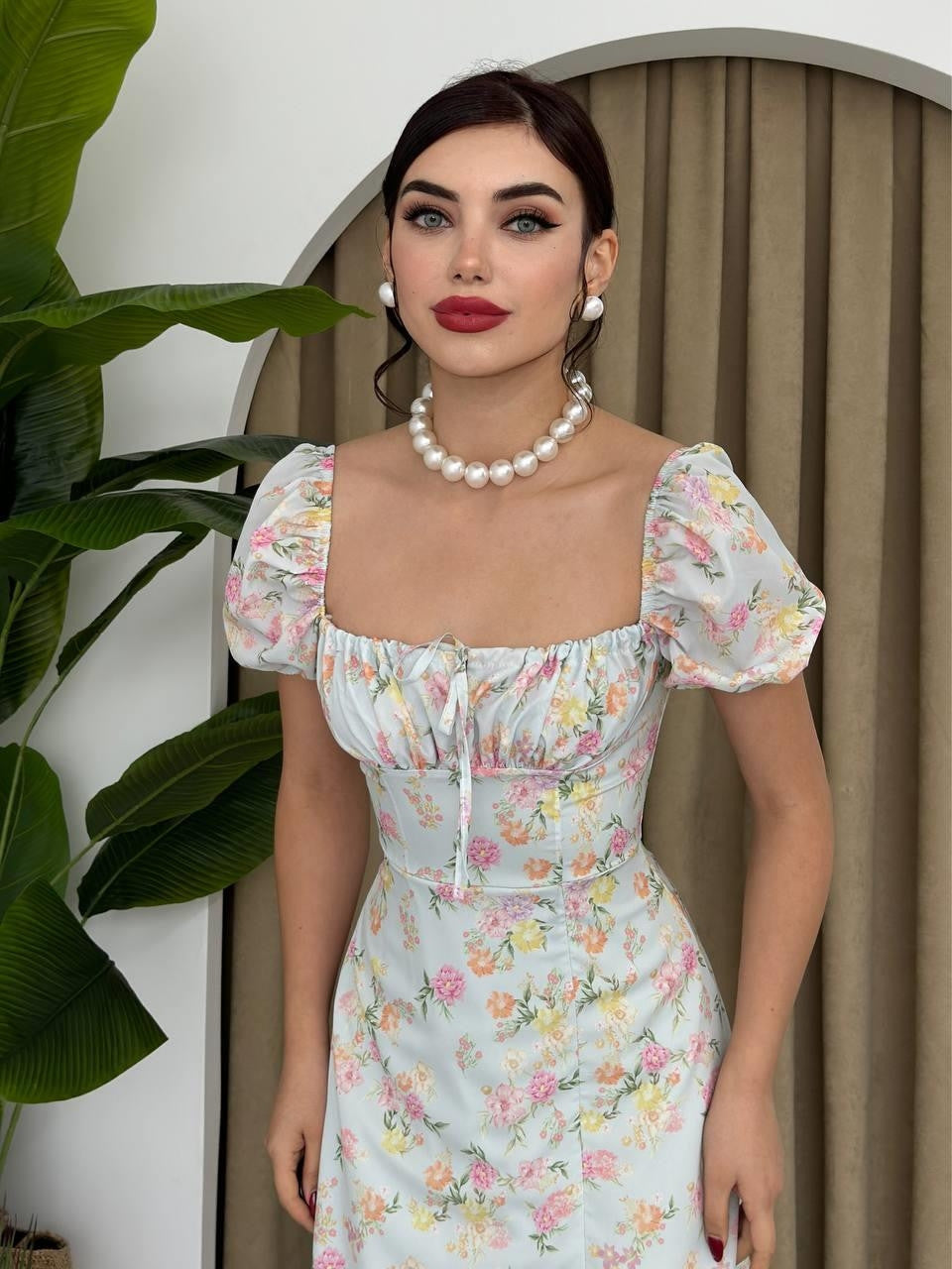 Rochie Zeze cu mâneci bufante