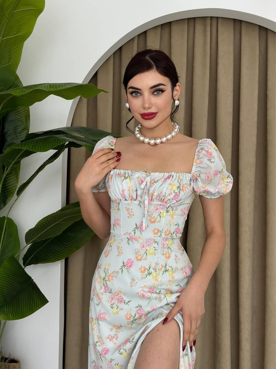 Rochie Zeze cu mâneci bufante