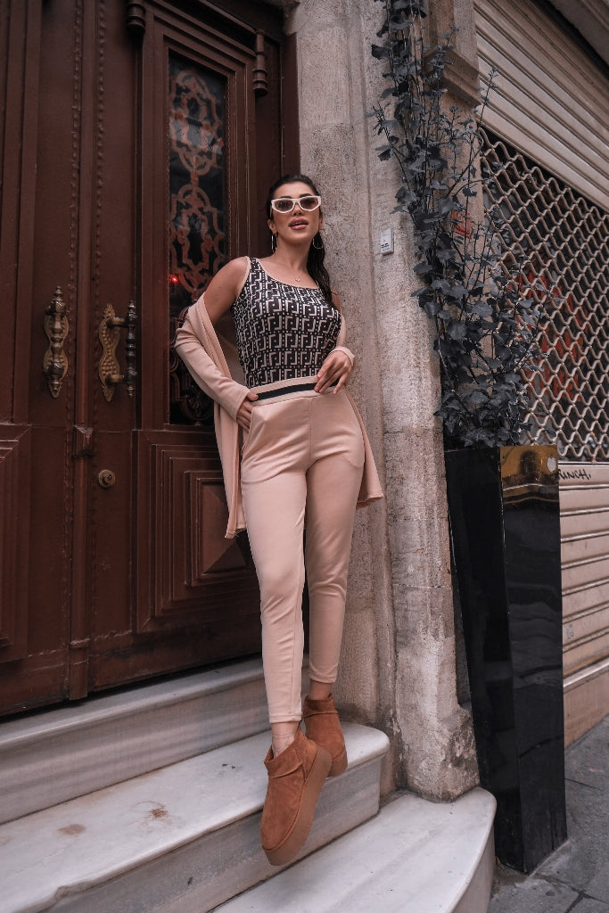 Set de trei piese din crap pentru femei cu mâneci lungi, 37563