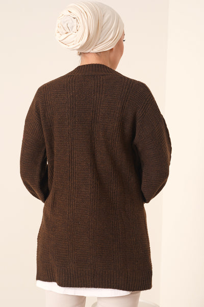 15768 Cardigan tricotat modest - Maro