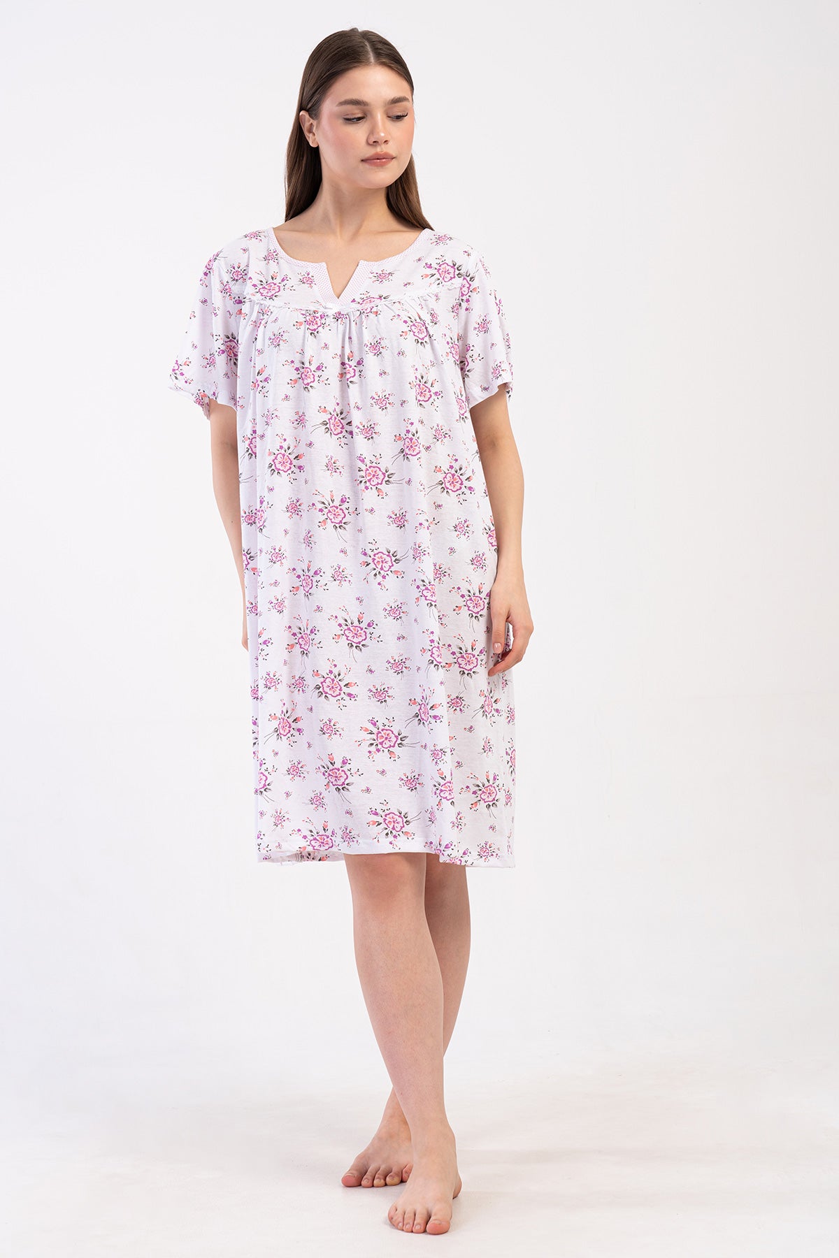 PIJAMALE DE DAMĂ SCURTE, CU MÂNECĂ SCURTĂ, SUPREM XXL MARAȘ - CRYSTAL ROSE