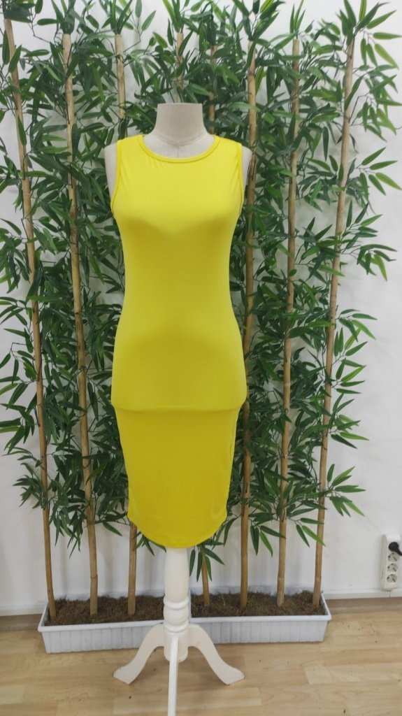 Kadın Bodycon Midi Boy Dalgıç Elbise, 26526
