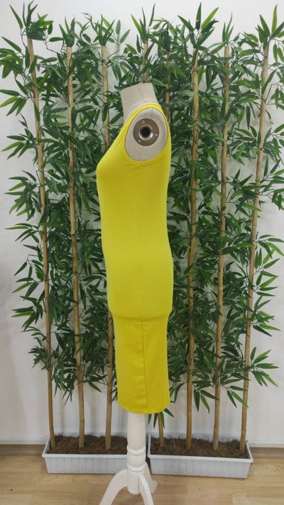 Kadın Bodycon Midi Boy Dalgıç Elbise, 26526