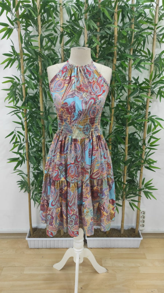 Rochie mini Supreme pentru femei, cu model Halter și legături în talie, 31880