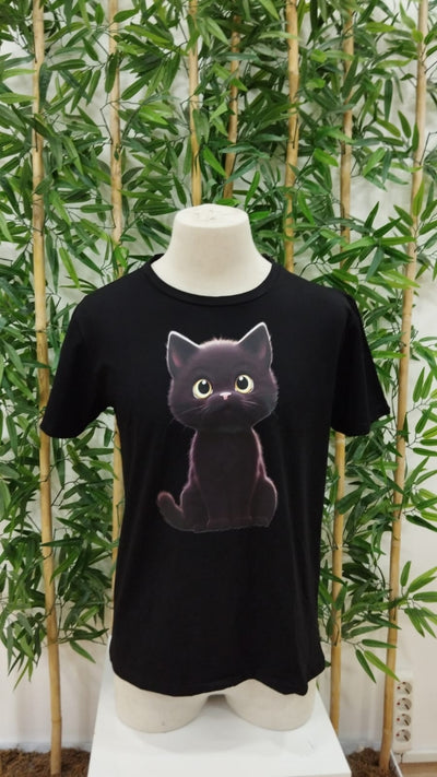 Tricou Supreme pentru bărbați cu guler rotund și imprimeu cu pisici, 18566