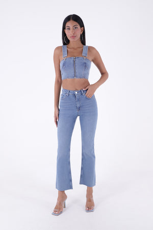 İspanyol Mom Fit Kot Pantolon 1706
