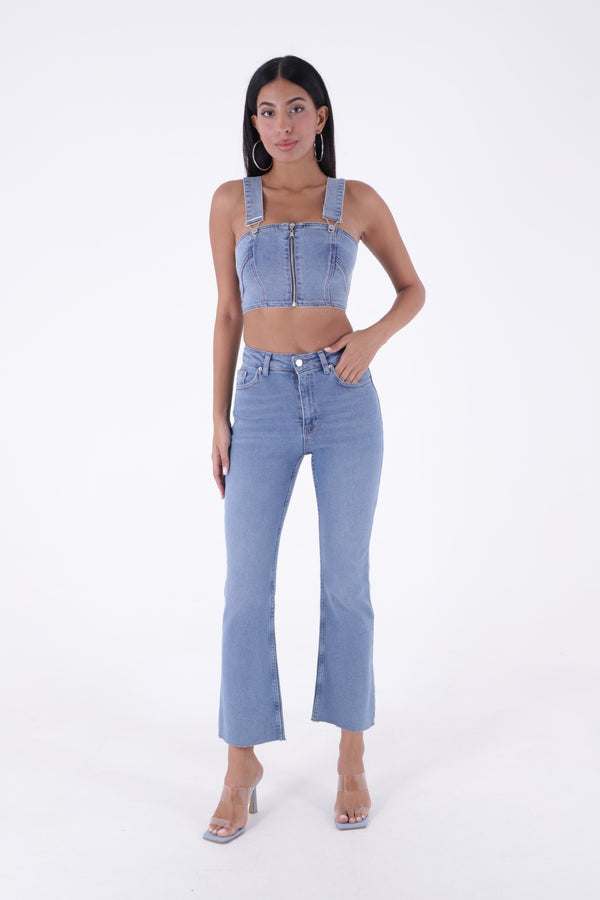 İspanyol Mom Fit Kot Pantolon 1706