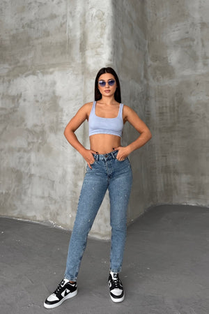 Blugi din denim Lycra Click 7036