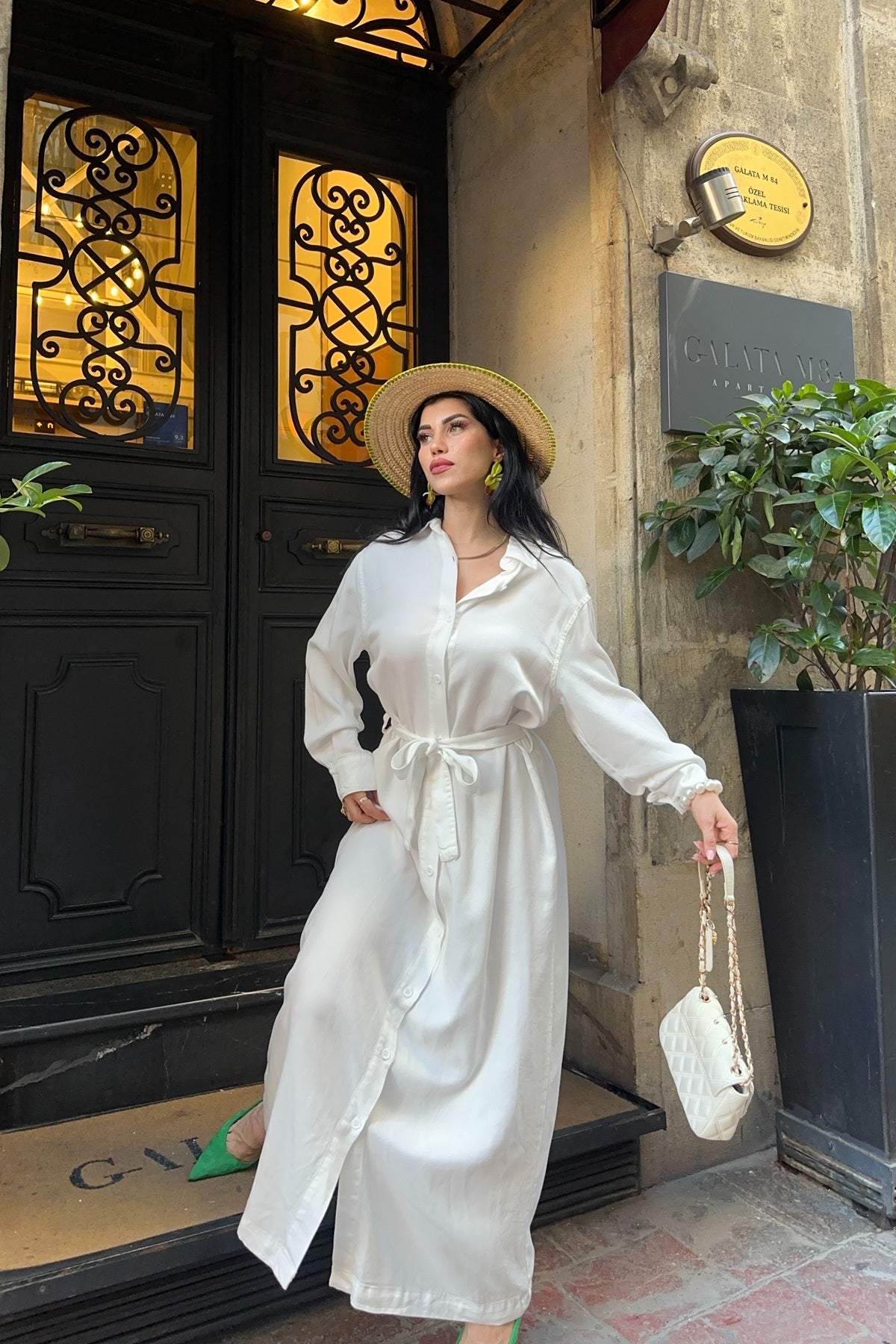 Rochie Denim Clasica Lunga cu Nasturi 3034