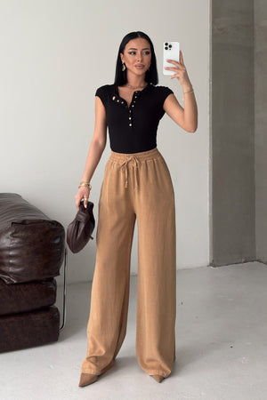 Pantaloni Palazzo elasticizați HS708