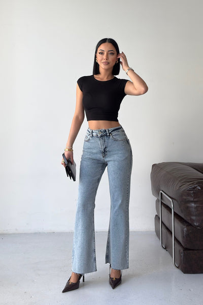 İspanyol Mom Fit Kot Pantolon 1706