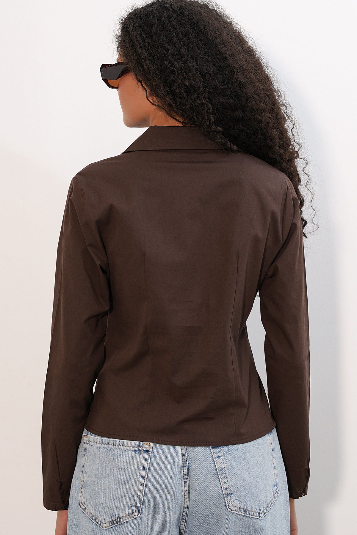 Cămașă Poplin slim fit 20231 - Maro