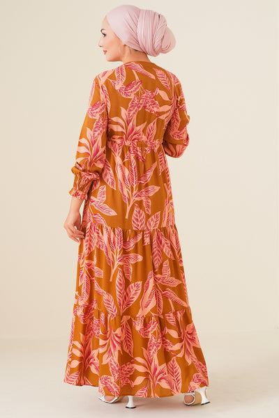 Rochie Hijab cu model 2145 - Bej