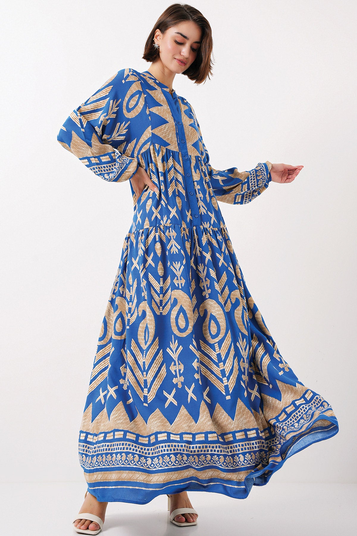 2423 Rochie hijab cu model autentic - F.Mavi