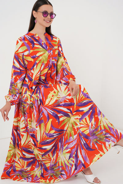 Rochie Hijab Cu Model Autentic 2423 - Lila Deschis