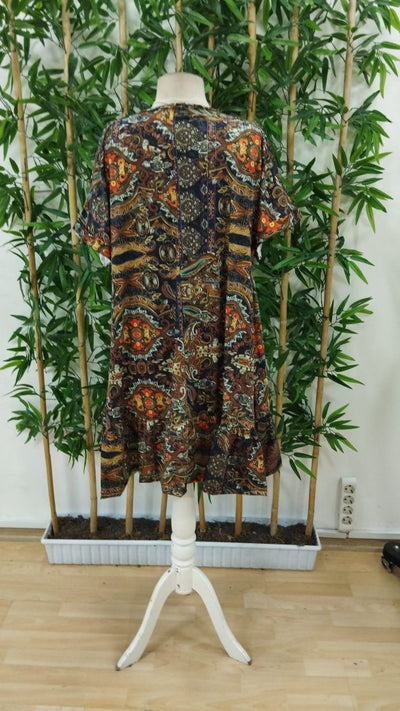 Rochie Supreme pentru femei, cu mânecă scurtă, decolteu în V, evazată, cu model, 34165