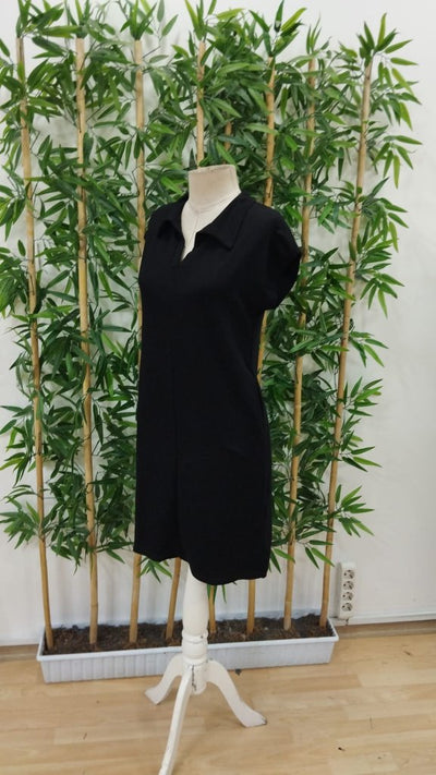 Rochie de damă cu mânecă scurtă și guler din viscoză cu două fire, 31221