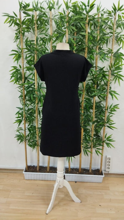 Rochie de damă cu mânecă scurtă și guler din viscoză cu două fire, 31221