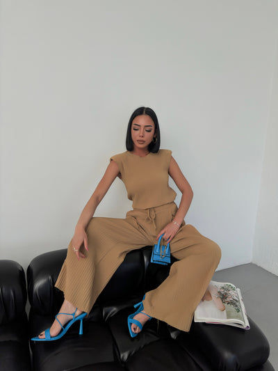 PAMELA PADDED SET - Coffee