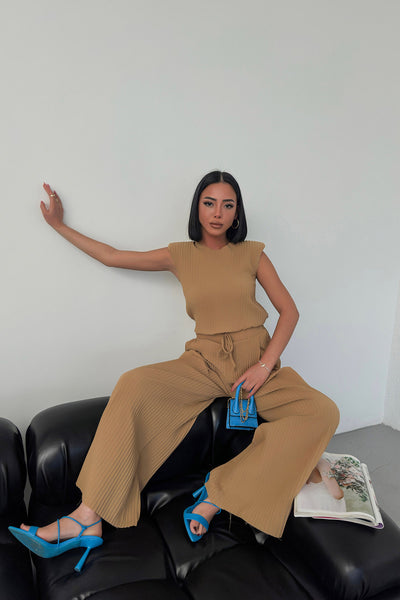 PAMELA PADDED SET - Coffee