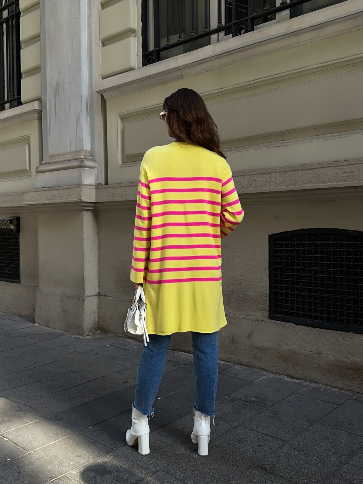 CARDIGAN TRICOTAT - Galben
