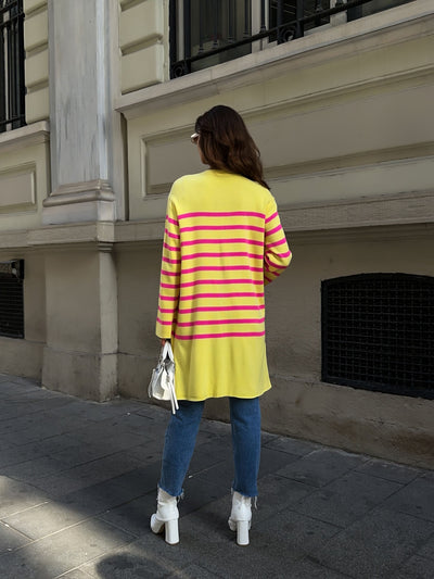 CARDIGAN TRICOTAT - Galben