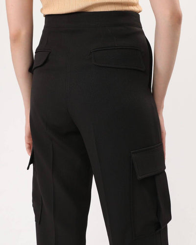 Pantaloni cargo cu buzunar - Negri