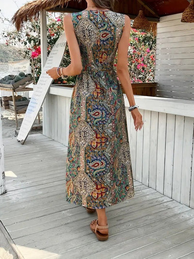 Rochie scurtă Supreme pentru femei, fără mâneci, cu decolteu în V și model, 34106