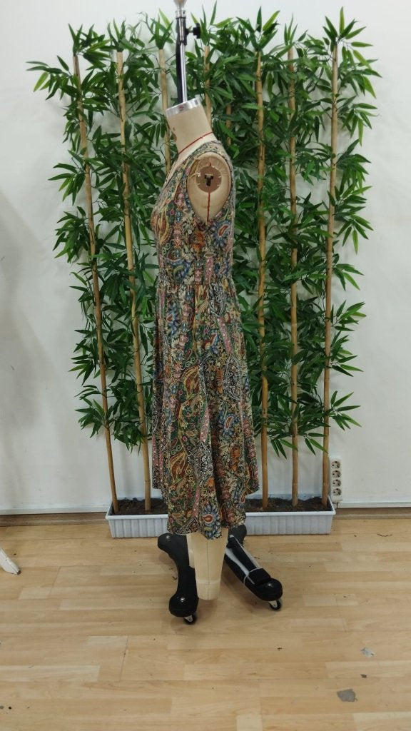 Rochie scurtă Supreme pentru femei, fără mâneci, cu decolteu în V și model, 34106
