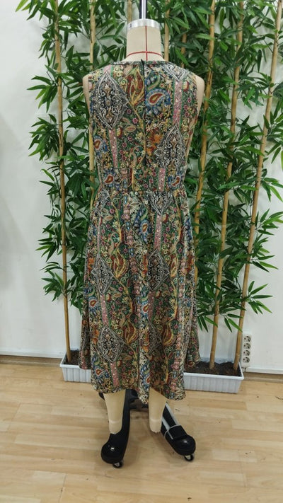 Rochie scurtă Supreme pentru femei, fără mâneci, cu decolteu în V și model, 34106